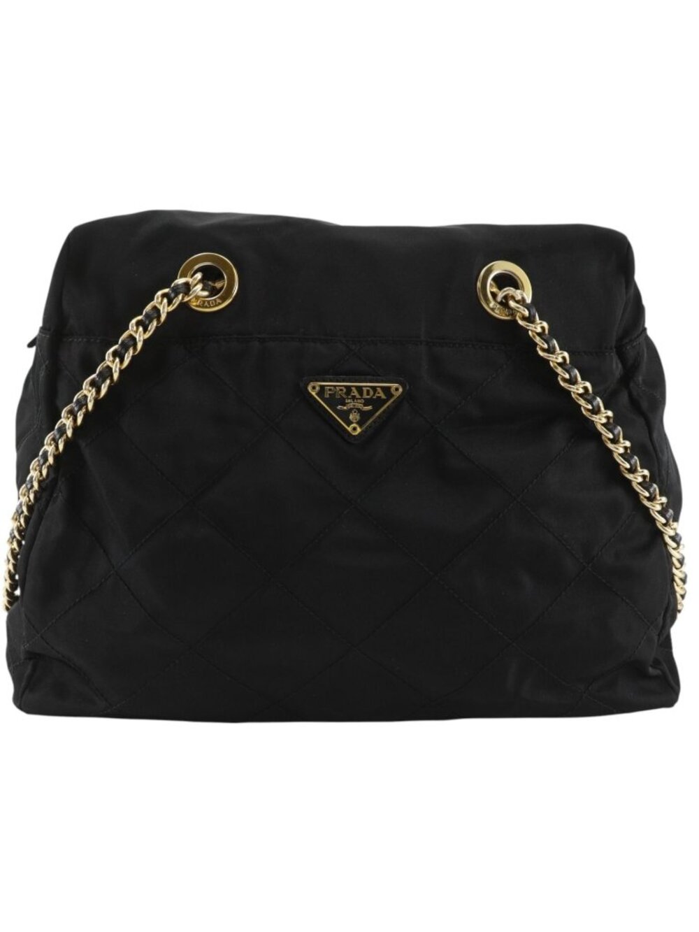 Prada Chain Shoulder Nylon Black Bag